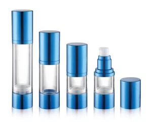 Botellas sin aire azules de 100 ml